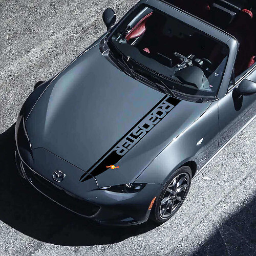 Roadster Letterstrip Motorkap Decal Vinyl Sticker Voor Mazda MX-5 Miata