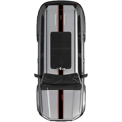 Motorkap Dak Strepen Rally Vinyl Decals Sticker Graphic Kit 2 Voor Toyota Land Cruiser Prado