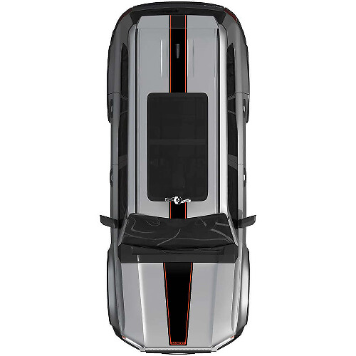 Motorkap Dak Strepen Rally Vinyl Stickers Sticker Graphic Kit Voor Toyota Land Cruiser Prado