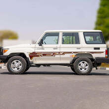 Retro Side Classic Strepen Sticker Graphics Decal Kit voor Toyota Land Cruiser 2