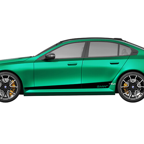 Side Rocker Panel Accent Decal Kit voor BMW 5-serie G60 M5 G90 - SupDec Graphix Vinyl Stickers
