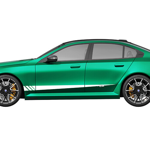 Accentstickerset zijdeuren voor BMW 5-serie G60 M5 G90 - SupDec Graphix vinylstickers
