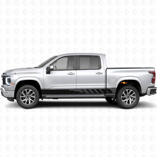 Verspringende Gleuven Deur- & Rockerpanel Vinyl Strepen voor Chevrolet Silverado 1500 Volgende Generatie 2027_2