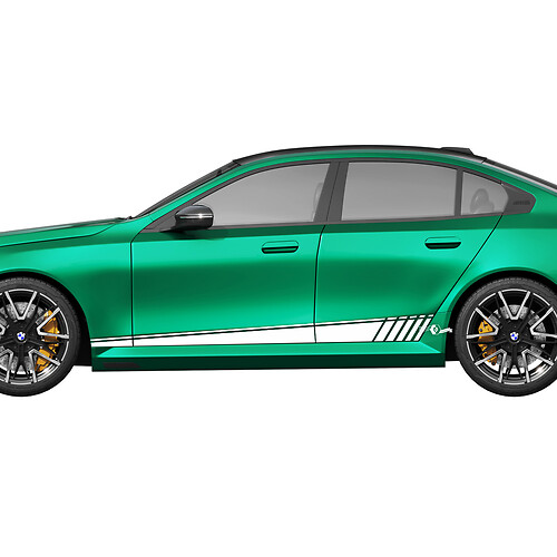 Side Strobe Stripes Decal Kit voor BMW 5-serie G60 M5 G90 - SupDec Graphix Vinyl Stickers
