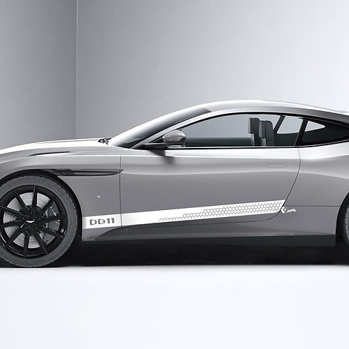 Kant Aston Martin DB11 honingraat zijdeuren vinyl stickers stickers
