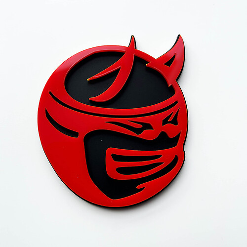 Aangepaste 3D Badge Drag Bee Demon Dodge Charger Challenger logo Fender Badges embleem
