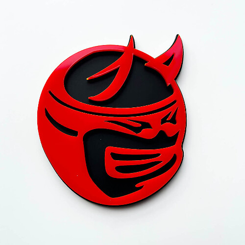 Aangepaste 3D Badge Drag Bee Demon Dodge Charger Challenger logo Fender Badges embleem
