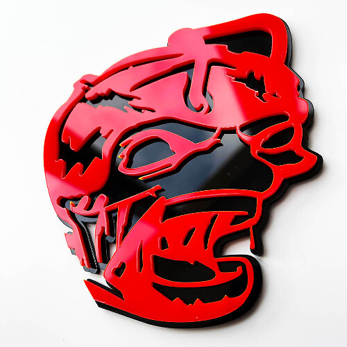 Zombie Super Bee 3D Spatscherm Embleem Badge