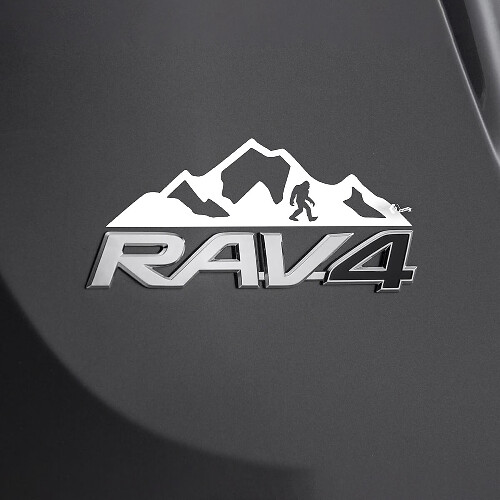 Bigfoot Mountain Achterbadge Vinylsticker voor Toyota RAV4