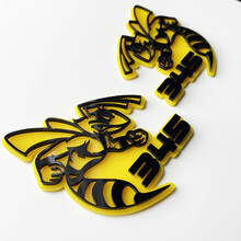 Hornet Bee 345 3D-badge - Custom Fender Badges-embleem voor auto's en vrachtwagens
 3