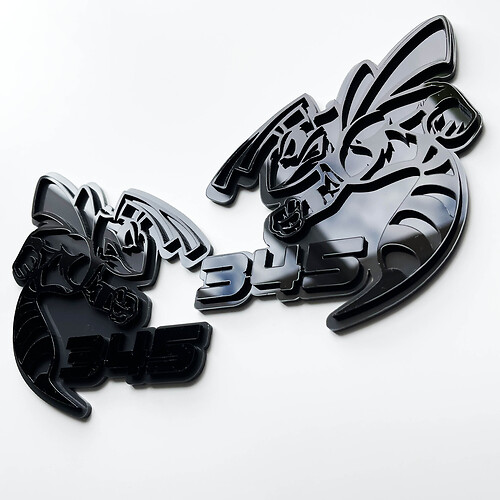 Hornet Bee 345 3D-badge - Custom Fender Badges-embleem voor auto's en vrachtwagens
