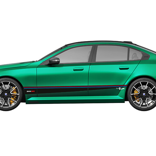 Kant M kleuren Strepen Racing Decal Kit voor BMW 5 Serie G60 M5 G90 - SupDec Graphix Vinyl Stickers
