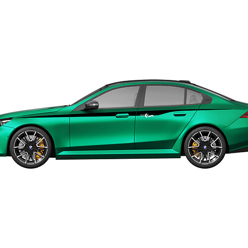 Kant M kleuren Strepen Racing Decal Kit voor BMW 5 Serie G60 M5 G90 - SupDec Graphix Vinyl Stickers
