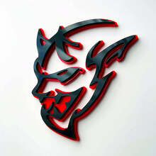 Demon Style 3D Spatbordbadge Embleem voor Dodge Charger Challenger_3