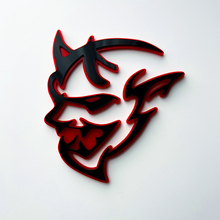 Dodge Demon 3D Badge Spatbordbadges Embleem Rood versus Zwart 1
 4