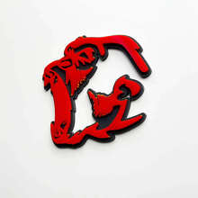 Boze Gorilla 3D Spatbordbadge Embleem_2