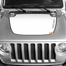 Rode Omtrek Motorkap Vinyl Decal voor Jeep Wrangler_2