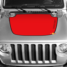 Rode Omtrek Motorkap Vinyl Decal voor Jeep Wrangler_3