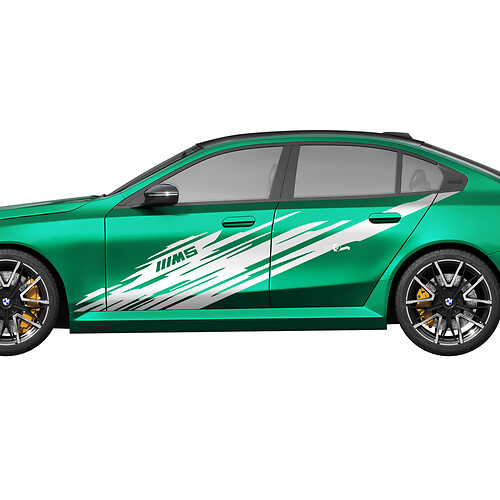 Side M5 Splash Racing stickerkit voor BMW 5-serie G60 M5 G90 - SupDec Graphix vinylstickers
