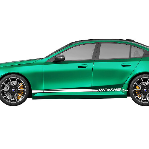 Merk Dual Stripes Zij Vinyl Decal Sticker voor BMW M5 G90/G99 2024-heden