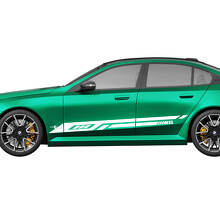 Side Modern Stripes Racing Decal Kit voor BMW 5-serie G60 M5 G90 - SupDec Graphix Vinyl Stickers
 2