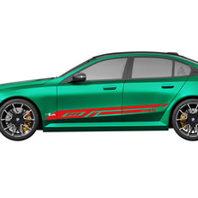 Side Modern Stripes Racing Decal Kit voor BMW 5-serie G60 M5 G90 - SupDec Graphix Vinyl Stickers
 3