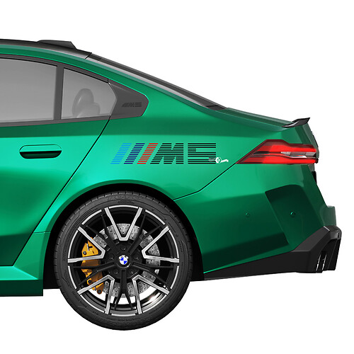 M-logo Racing-stickerset voor BMW 5-serie G60 M5 G90 - SupDec Graphix vinylstickers
