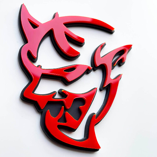 Aangepast 3D-badge Demon Dodge Charger Challenger-logo spatbordbadges embleem 3