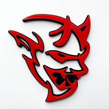 Aangepaste 3D Badge Demon Dodge Charger Challenger logo Fender Badges embleem rood versus zwart
 8