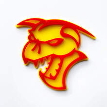 Demon 3D Embleem Spatbord Emblemen Embleem 3 4