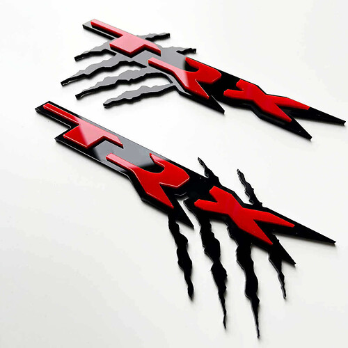 TRX Claw Marks 3D Badge - Custom Fender Badges embleem voor Dodge RAM 1500 TRX Trucks
