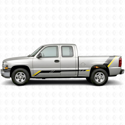 Rijzende Accent Deur- en Zijvinylstrepen voor Chevrolet Silverado 1500 GMT800 1999-2007_1