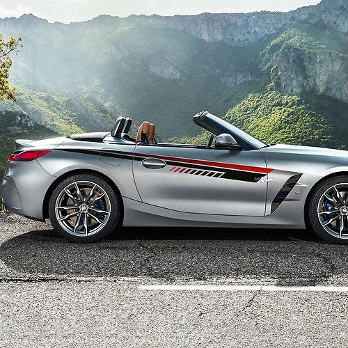 Zijaccenten Strobe Door Stripes Vinyl Decal Sticker geschikt voor BMW Z4
