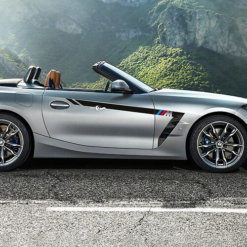 Zijaccenten deur M strepen vinyl sticker geschikt voor BMW Z4
