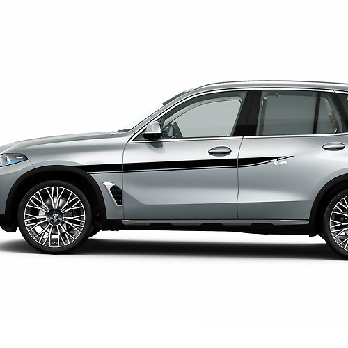 Dynamic Racing Side Stripe Sticker Decal Kit voor BMW X5 G05 - Aangepaste vinylafbeeldingen
