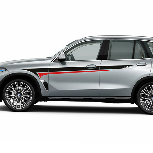 Accent Racing zijdeuren streepstickerset voor BMW X5 G05
