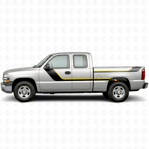 Sierlijke Bovenste Accent Deur- & Zijstrepen voor Chevrolet Silverado 1500 GMT800 1999-2007