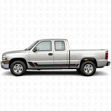 Hoekige Outline Deur- & Side Skirt Vinyl Strepen voor Chevrolet Silverado 1500 GMT800 1999-2007_2