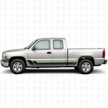 Hoekige Outline Deur- & Side Skirt Vinyl Strepen voor Chevrolet Silverado 1500 GMT800 1999-2007_4