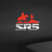 Western Cowboy Badge Overlay Vinyl Stickers voor Toyota 2