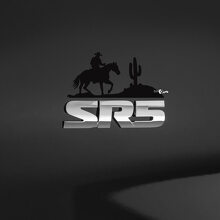 Western Cowboy Badge Overlay Vinyl Stickers voor Toyota 3