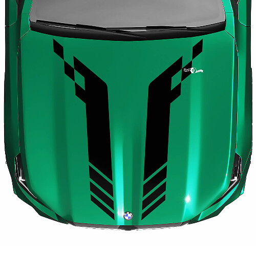 M-logo Racing geruite voorruitsticker voor BMW 5-serie G60 M5 G90
 1