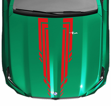 L Stripes Racing Checkered Hood-sticker voor BMW 5-serie G60 M5 G90
 3