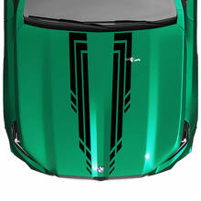 L Stripes Racing Checkered Hood-sticker voor BMW 5-serie G60 M5 G90
 4