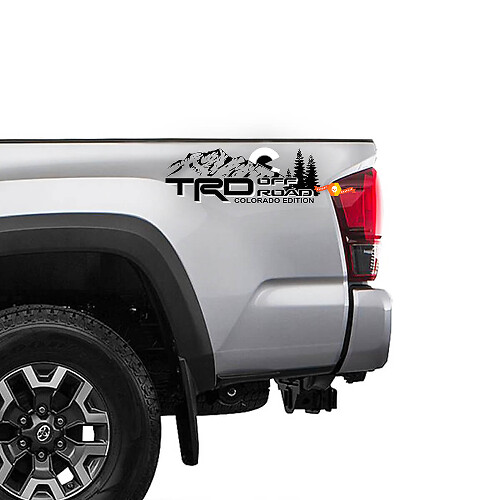 TRD-stijl Off Road Colorado Editie Zij Vinyl Stickers voor Toyota Tacoma Tundra