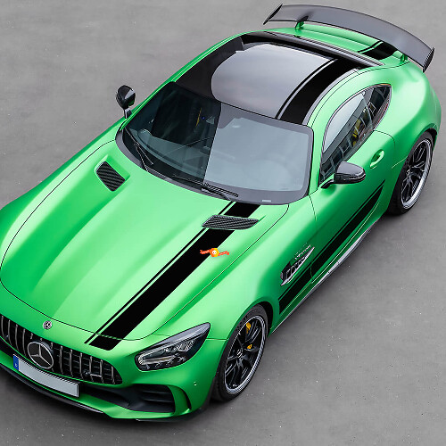Racingstijl Volledige Kit Strepen Vinyl Stickers voor Mercedes-Benz AMG GT R Pro