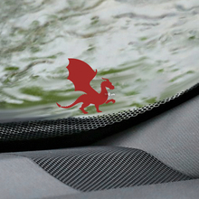 Dragon voorruit Easter Egg hoek sticker-aangepaste vinyl afbeelding
 2