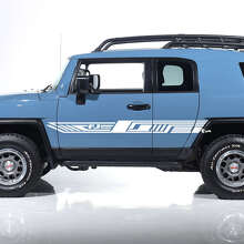 FJ Logo Geometrische Strepen Zijdeur Vinyl Decal Sticker voor Toyota FJ Cruiser_2