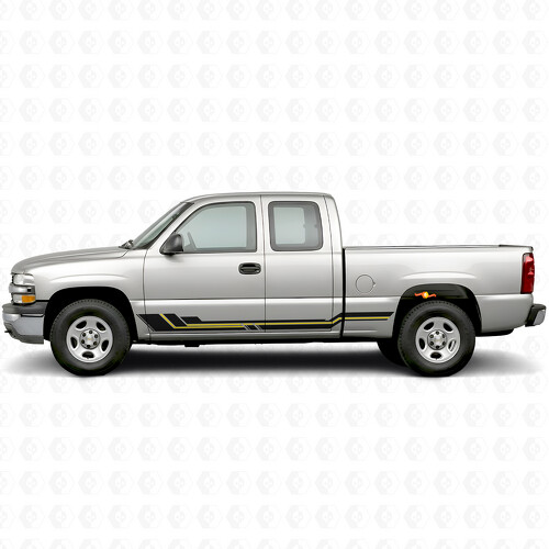 Parallel Accent Deur- en Sierlijst Vinyl Strepen voor Chevrolet Silverado 1500 GMT800 1999-2007_1