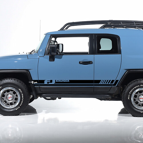 Toyota FJ Cruiser zijdeur strepen stickers Stickers Graphics - aangepaste Vinyl Kit 2
